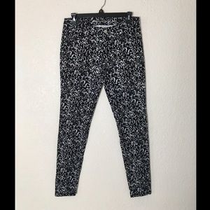 Michael Kors black and white skinny jeans